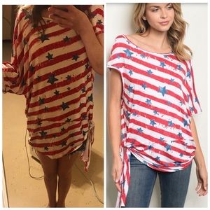 Patriotic 4th of July American flag shirt